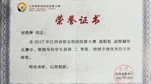 2017年江西省职业院校技能大赛获二等奖